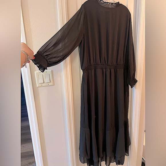 1. State Dresses & Skirts - Tiered Black Chiffon Dress like new condition